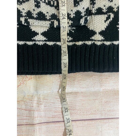 Harry Potter Horcux Fair Isle Sherpa Open Front Hooded Cardigan - Medium - Picture 9 of 14